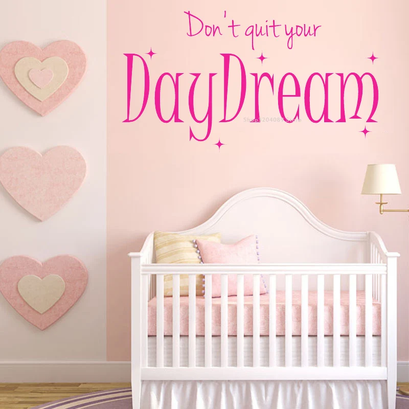 Цитатой Don't Quit ваши мечты вдохновляющие Наклейка на стену с цитатами