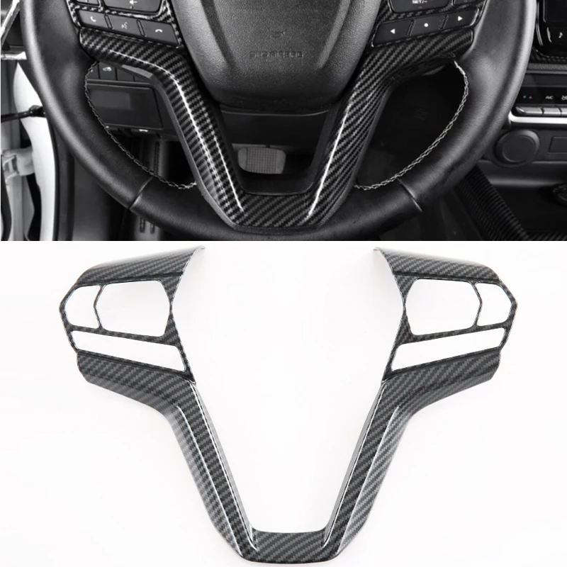 

Для Isuzu D-MAX 2021 2022 1PC чехол рулевого колеса автомобиля Trim углеродное волокно ABS автостайлинг аксессуары