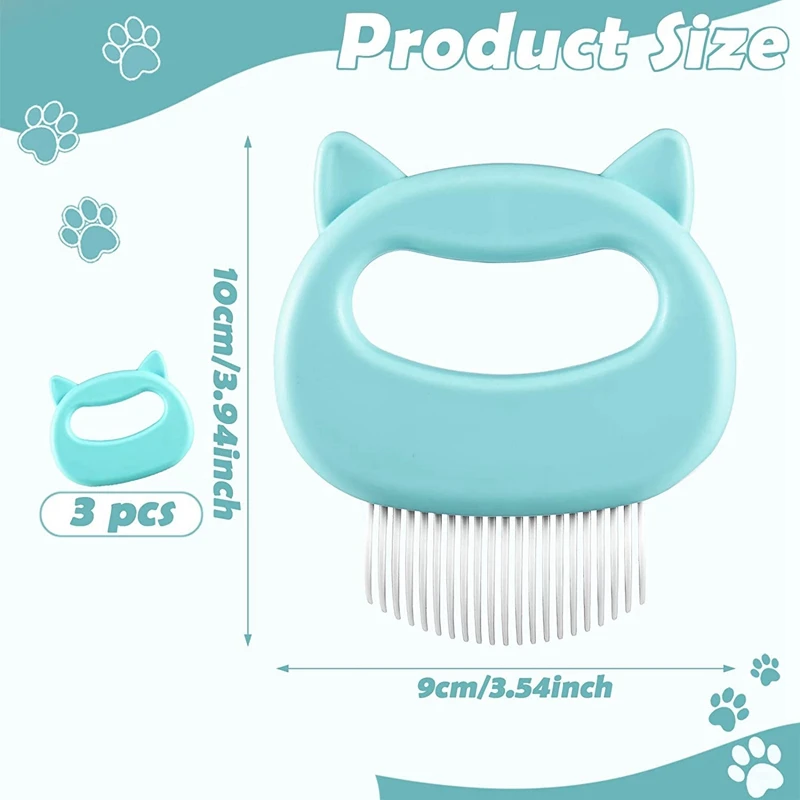 Расческа для кошек 3 шт. расческа удаления шерсти домашних животных Массажная