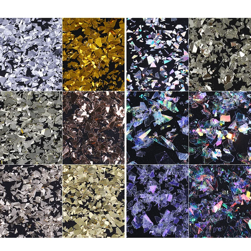 Bittb гель лак для ногтей блестки AB Цвет голографические золотые серебряные пряди