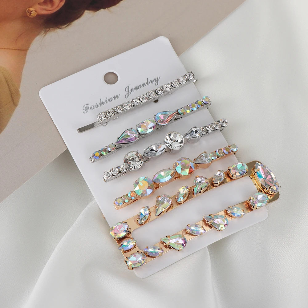 1 шт. шпилька для волос с горным хрусталем Заколки женщин очаровательные