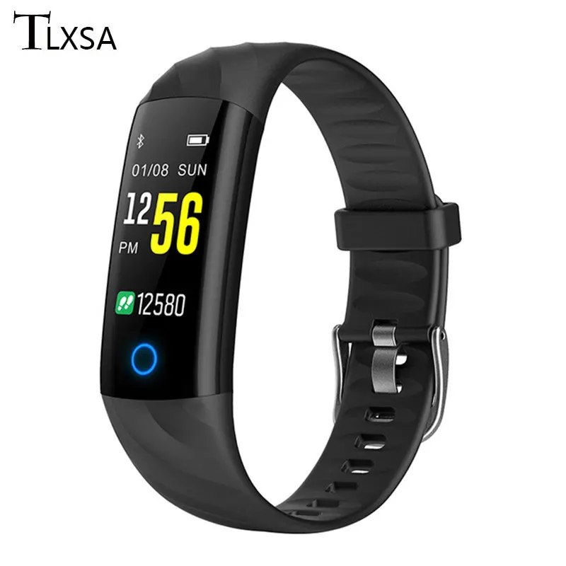 Buy TLXSA Health Bracelet Heart Rate Blood Pressure Monitoring Smart Band Waterproof IP68 Fitness Tracker Bluetooth Wristband on