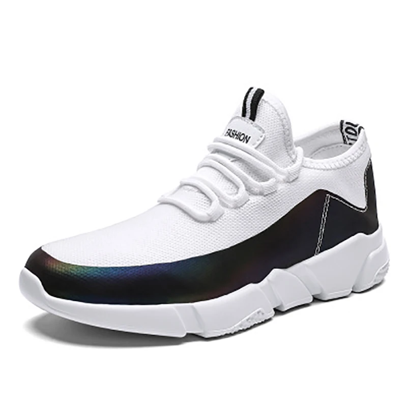 

New Fashion Sports Shoes Men Laser Men's Running Shoes Wild Breathable Sports Shoes For Men Comfortable Thick Bottom Lazy Shoes
