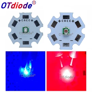 Светодиодная лампа-излучатель для выращивания растений, насыщенный Синий, 3535 нм, 20 шт.лот, 3 Вт, Нм