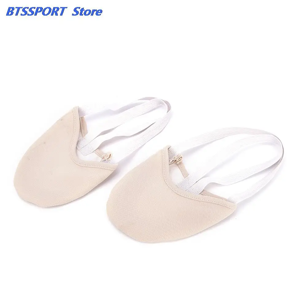 Балетные туфли из искусственной кожи с полуподошвой танцевальные тапочки для