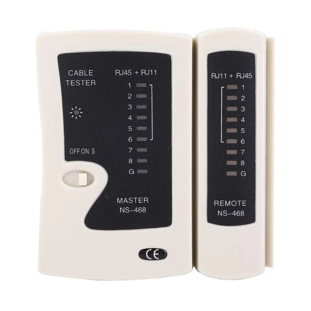 

LAN Network Cable Tester Continuity Tester For RJ45 RJ11 RJ12 Twisted Pair Connections CAT5/CAT6/CAT7 UTP LAN Wire Test Tool