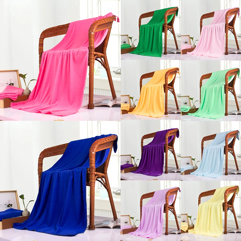 

2021 New 1 PC Shower Towel Beach Towels Bath Towel Microfiber Soft Absorbent 70x140cm Breathable Multicolor Comfort Large Towel