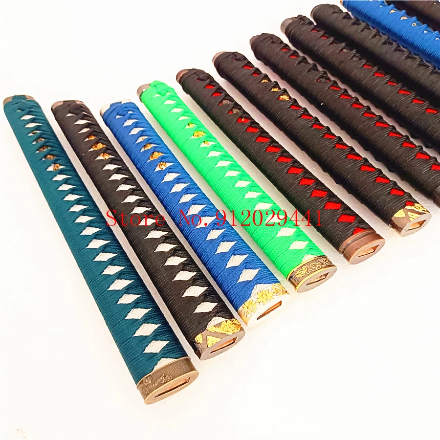 26CM*30CM*35CM* Handmade Japanese Samurai Sword Handle Set Kirsite Tsuka/Fuchi Kashira Nice Katana/Wakizashi DIY Accessory - купить по
