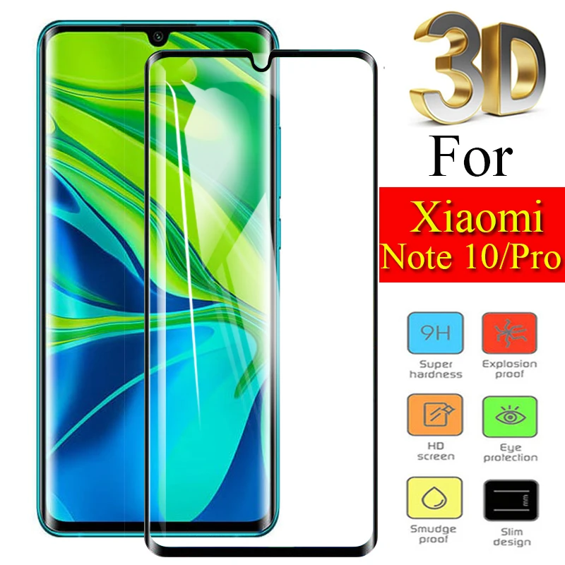 Армированное Защитное стекло для Xiaomi Mi Note 10 pro screen protector note10 10pro защитная пленка glas