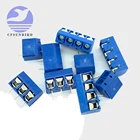 10 шт. KF301 2P3P4P синий цвет фоторезьба KF301 5,0 мм прямой штифт PCB винтовой клеммный блок Соединительный Тип