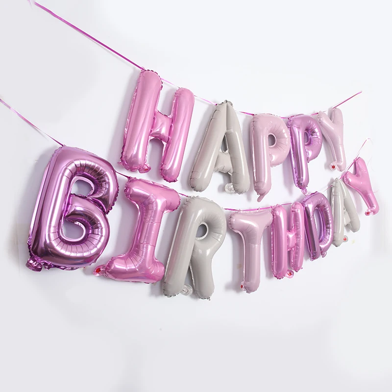 

Фольгированные шары "Happy Birthday", 16 дюймов