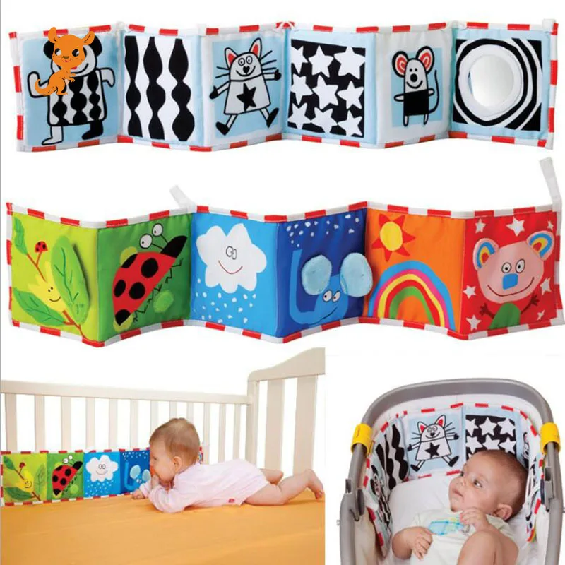 Тканевый бампер для детской кроватки Мультитач двойная защита забор