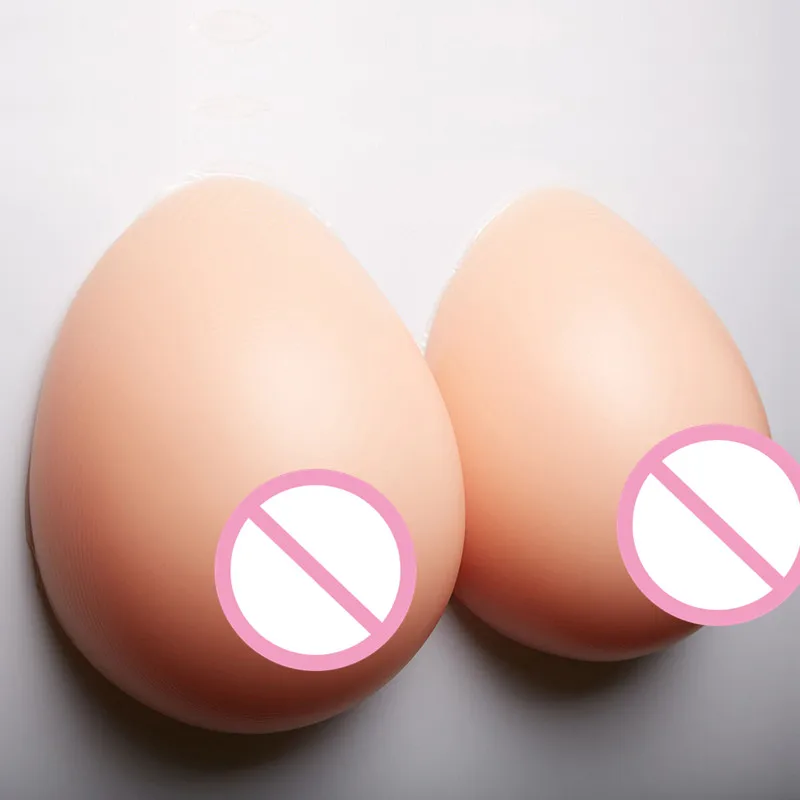 3600g Silicone Breasts Form Soft Fake Boobs HH Cup Prosthesis Drag Queen Transvestite Push Up Bra Lingerie Mastectomy Bra