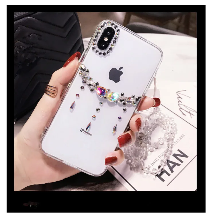 XSMYiss роскошный блестящий прозрачный чехол со стразами для телефона Xiaomi Redmi5 6 4X 4A 5A