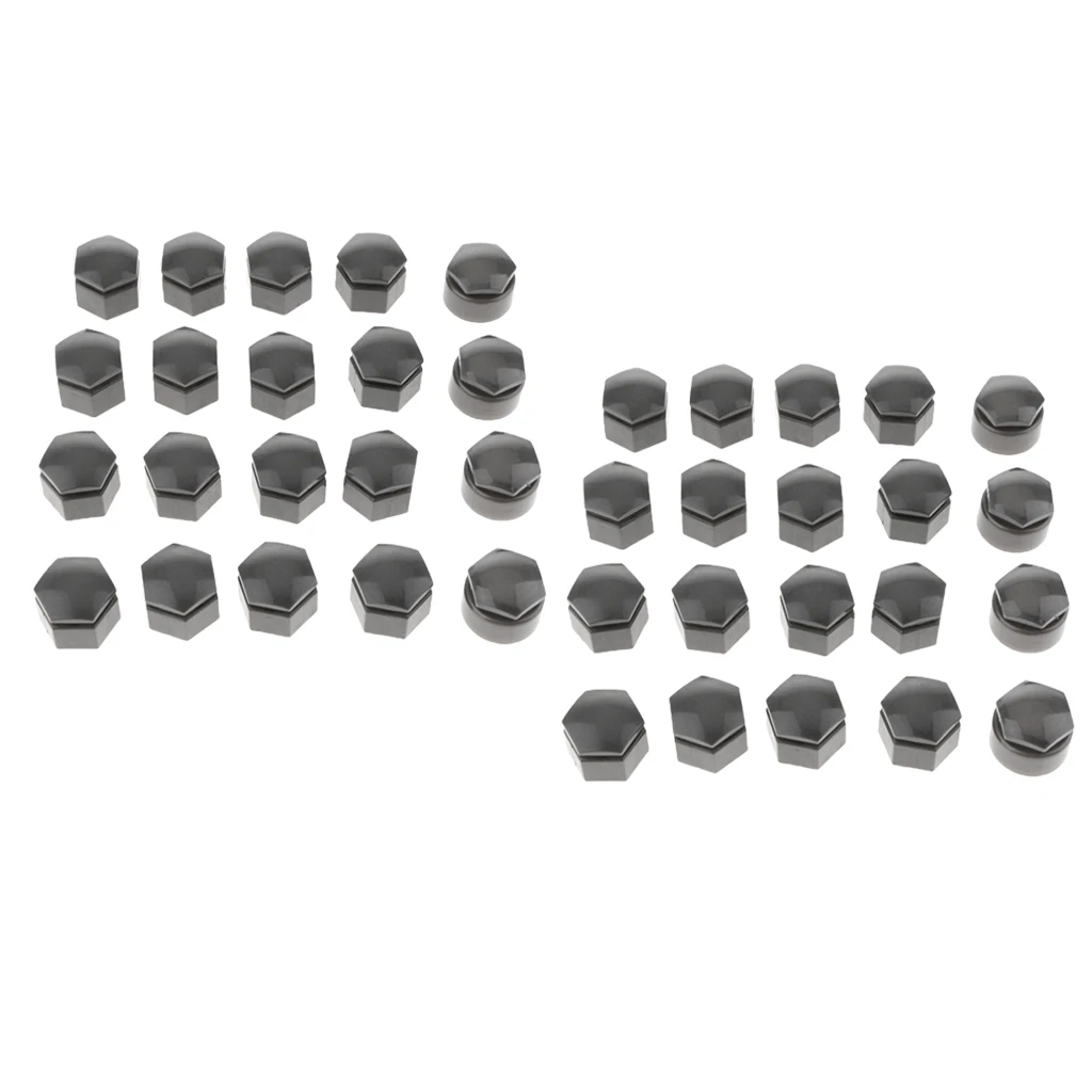40x Gray Tire Wheel Screw Bolts Nut Caps Tyre Dust Covers For Audi Q7 | Автомобили и мотоциклы