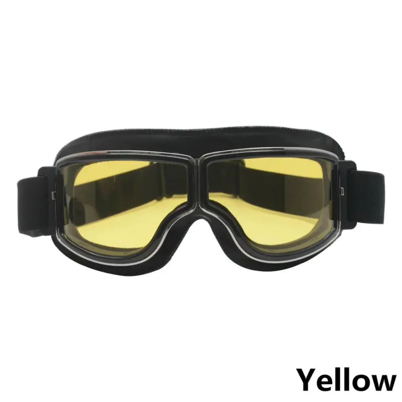 

1pcs Yellow Clear Silver Gray Len color Helmet goggles UV-proof windproof glasses For Motorcycle And bicycle