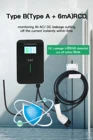 EV Зарядное устройство 16A 3 фазы станции зарядки электромобилей 11kw IEC Тип 2 SAE J1772 Тип 1 с Тип B защита Безопасность дома Применение