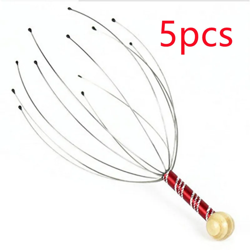 Антистрессовый массажер для головы в форме осьминога устройство снятия стресса