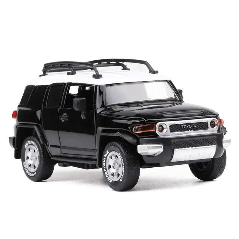 Высокая имитация 1:32 Toyota FJ CRUISER модель SUV, Изысканный детский звук и свет игрушка с инерционным механизмом внедорожная модель