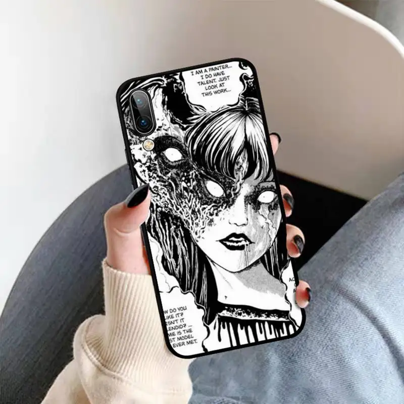 junji ito terror horror anime phone case for oppo a9 a7 a3s a1k f5 reno 2 z realme 6 5 pro c3 vivo y91c y51 y31 y19 y17 y11 v17 free global shipping