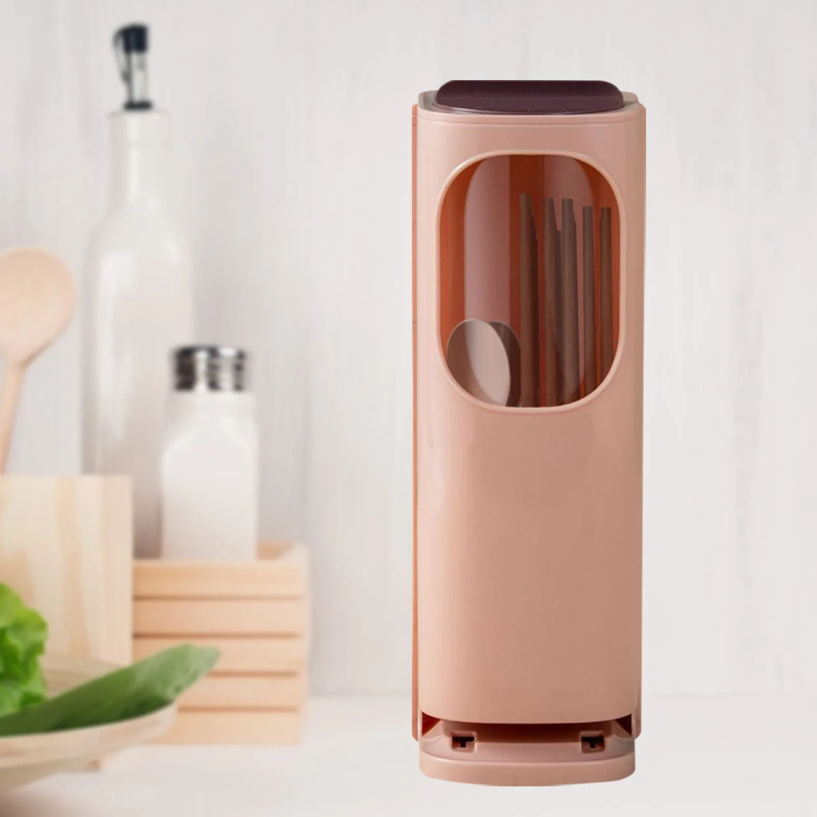 

Kitchen Chopstick Plastic Storage Rack Wall Hanging Chopstick Box Multifunctional Chopstick Cage Chopstick Holder