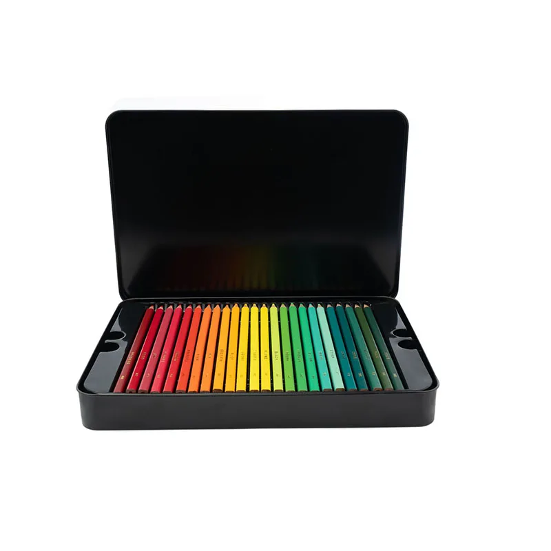 Набор профессиональных масляных квадратных карандашей с жестяной коробкой 120