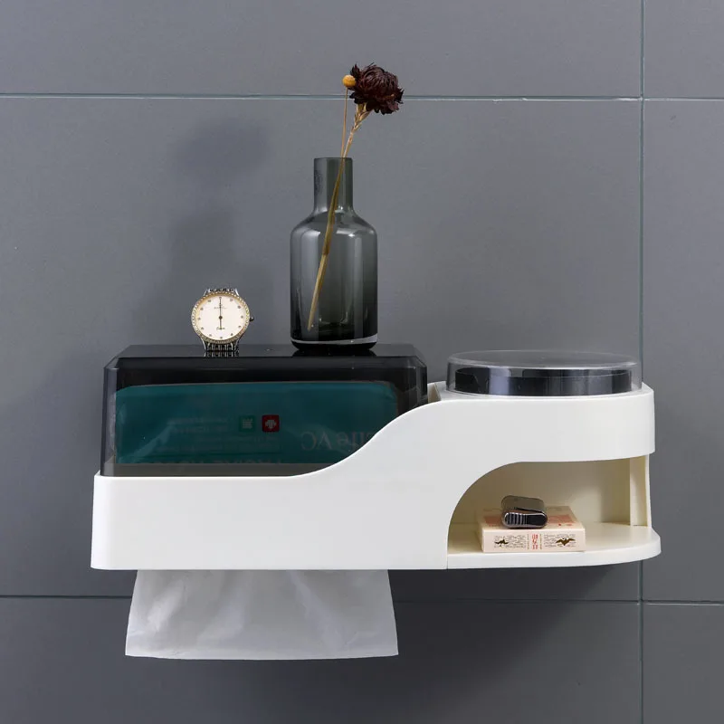 Настенный водонепроницаемый держатель для туалетной бумаги с пепельницей | Дом и