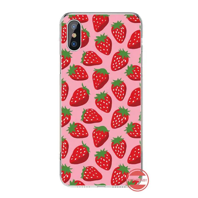 

Pink Cherries Cherry Strawberry Phone Cases For iphone 12 5 5s 5c se 6 6s 7 8 plus x xs xr 11 pro max