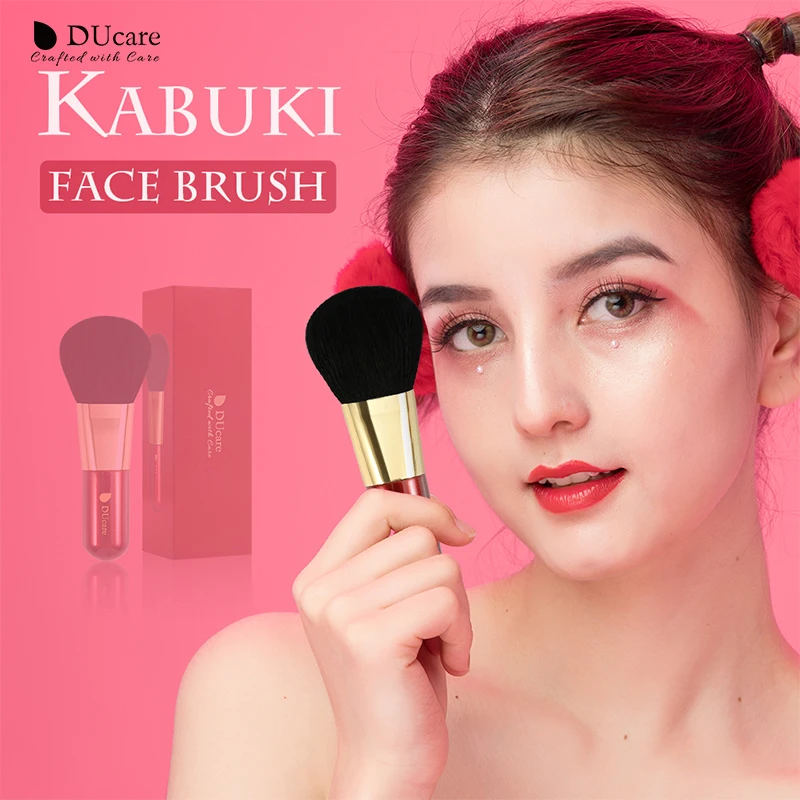 DUcare Кисть для макияжа Кисти Кабуки Мягкая козья шерсть Кисть для макияжа Высококачественная косметика набор brochas maquillaje