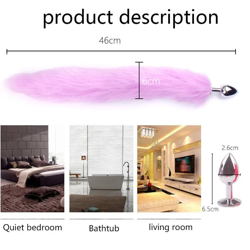 Лисий хвост огромная Анальная пробка анальные интимные игрушки для женщин