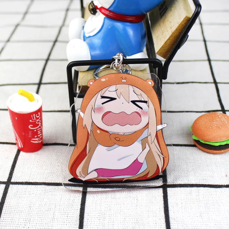 

Kawaii Fashion Anime Umaru-chan Impact Zhongli Diluc Venti Paimon Keychain Base Acrylic Stands Keyring Gift for Fans Hot Sale