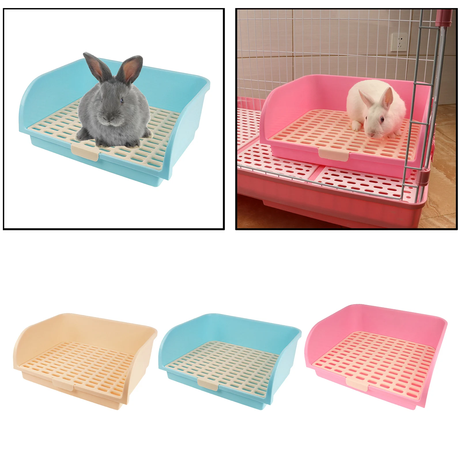 

Rabbit Litter Box Litter Bedding Box Potty Pet Pan Cleaning Tool for Ferret