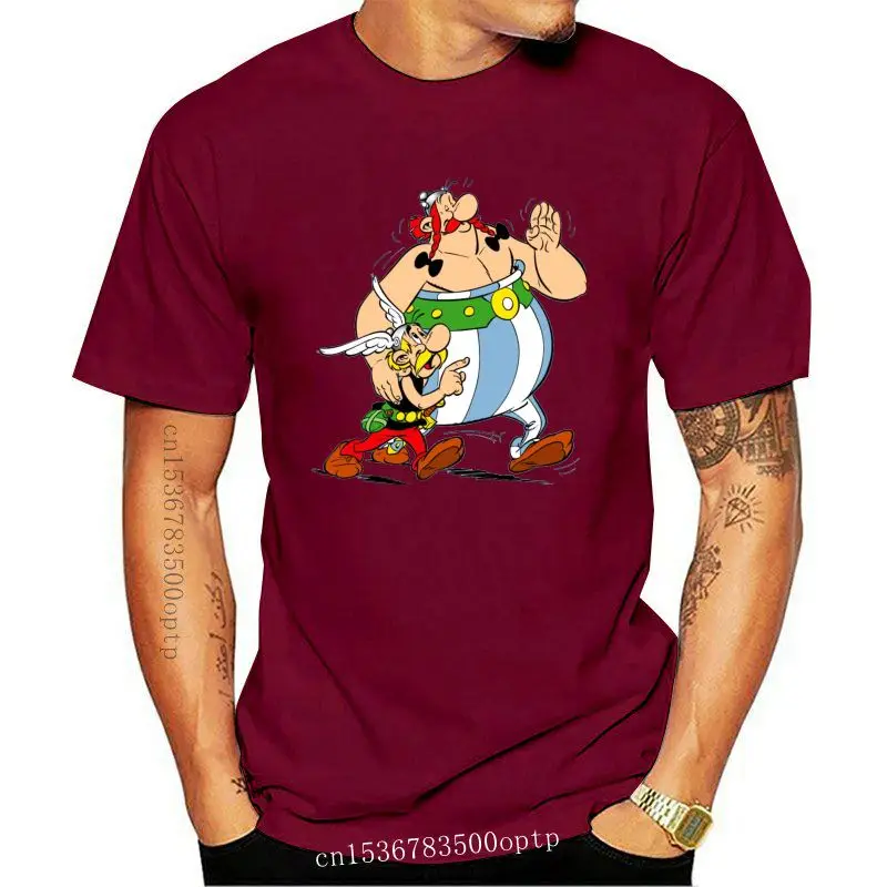 

New Asterix And Obelix Cartoon Comic T Shirt