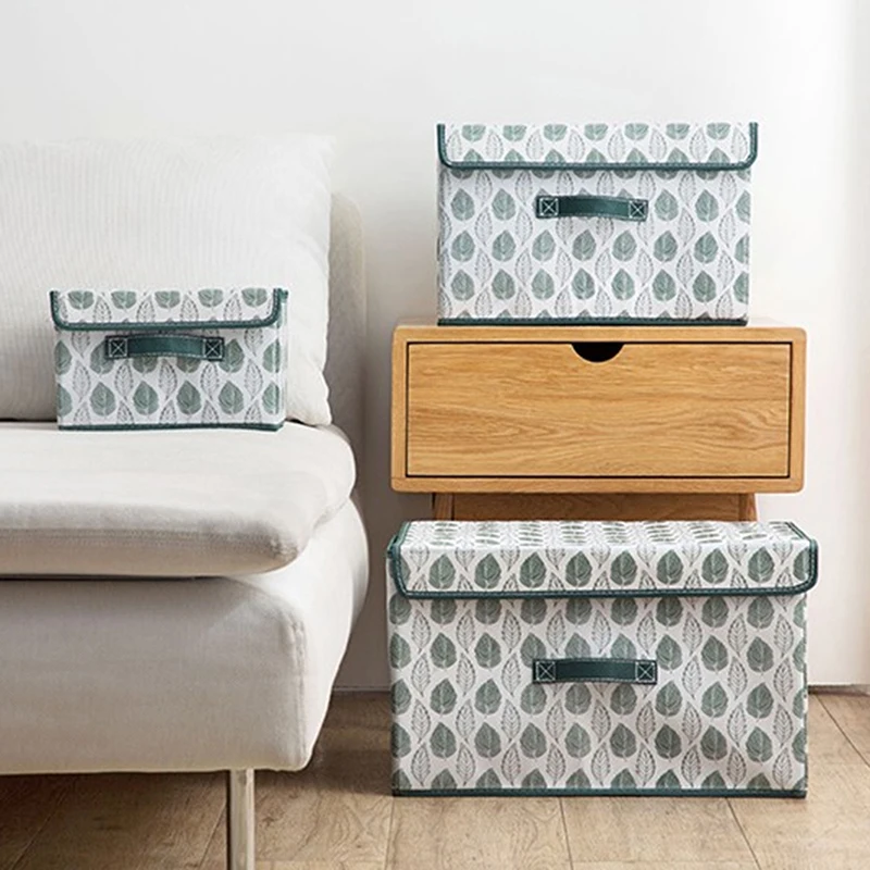 Коробки для хранения с крышками без запаха нетканые корзины контейнеры