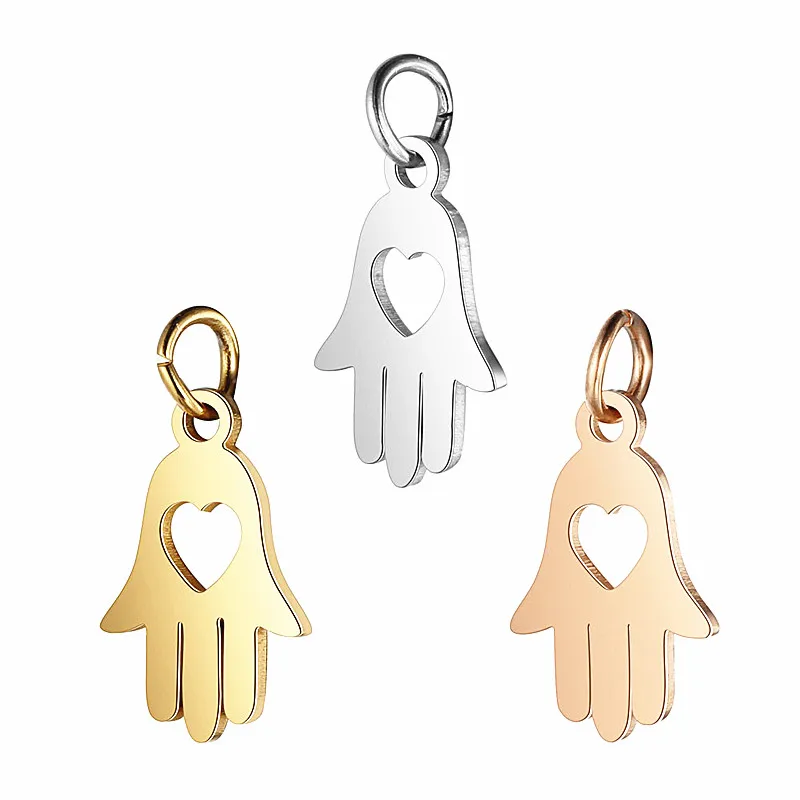 

5 шт./лот, простые круглые подвески из нержавеющей стали, полированный полый ангел, подвеска, модный DIY браслет, ожерелье, ювелирные изделия