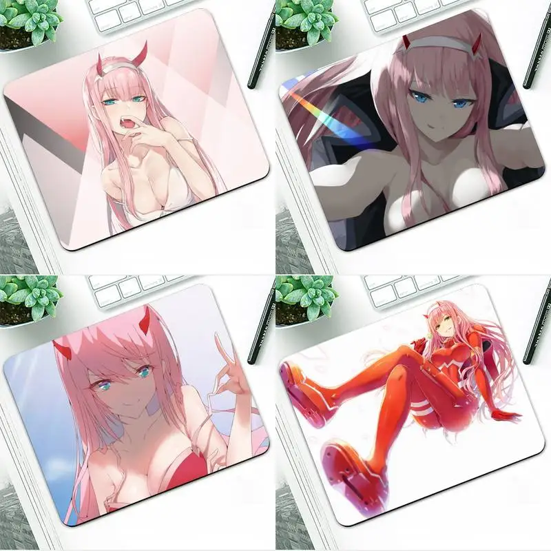

Zororong Anime Zero Two Darling in the FranXX Mouse Pad table Rug PC Laptop Computer IPAD Notebook Rubber Wholesale Mat