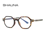 SHAUNA анти-синий светильник, ретро оптическая оправа для очков с шестигранной и овальной оправой для влюбленных
