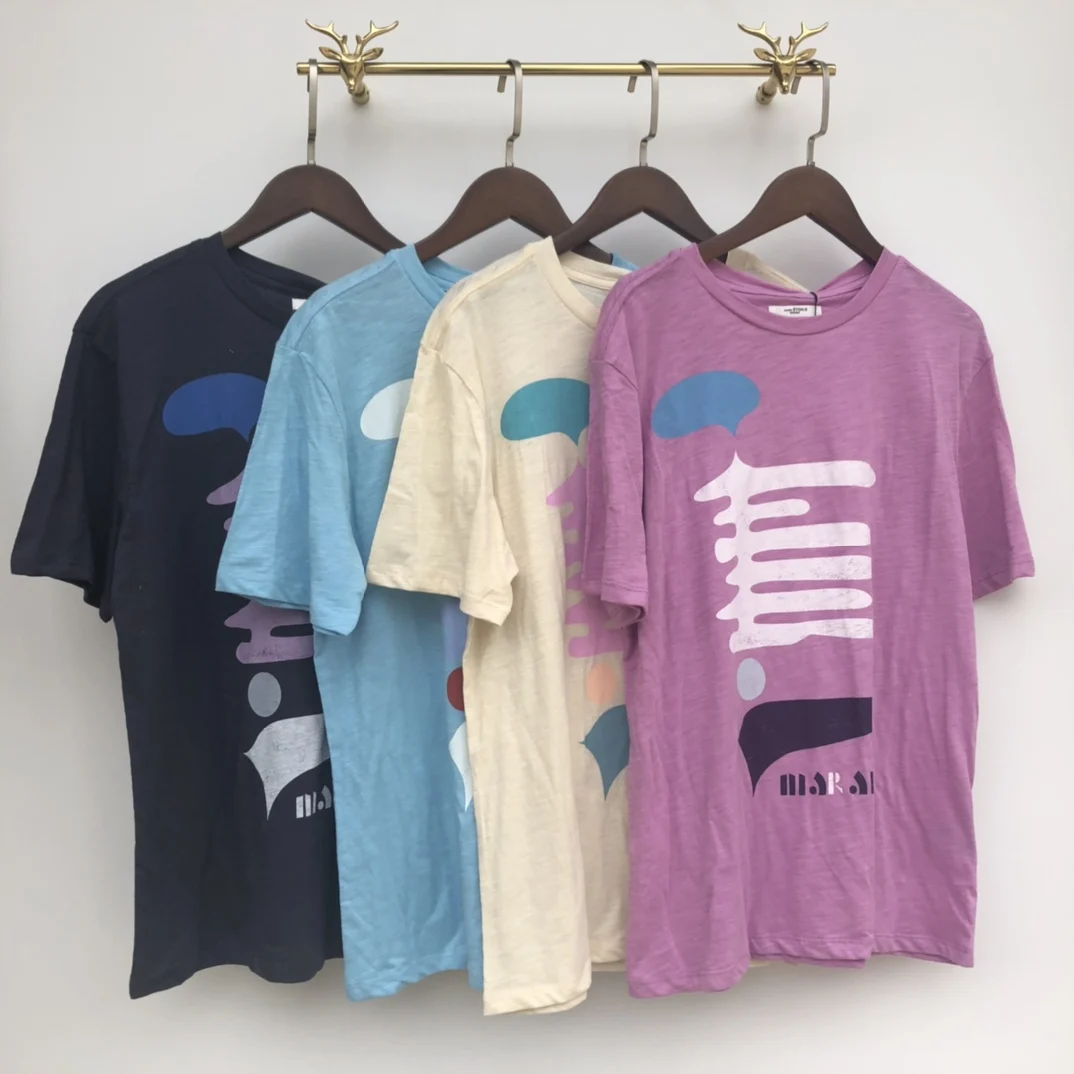 

Футболка женская повседневная с круглым вырезом и коротким рукавом