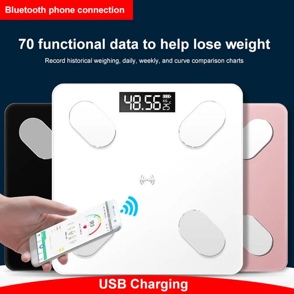 Беспроводные весы с подсветкой умный электронный прибор для измерения индекса