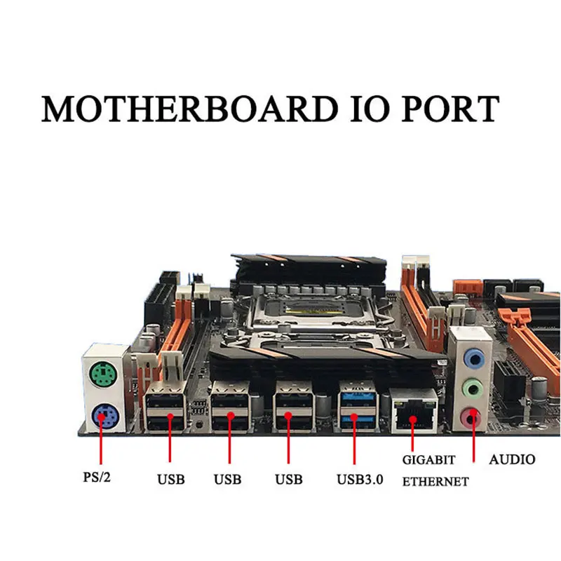 Kaufen X79 Dual CPU Motherboard Lga 2011 Vier Kanal RECC 4X32G = 128G DDR3 Speicher SATA USB 3,0 Für Intel 2011 Xeon Computer Mainboard