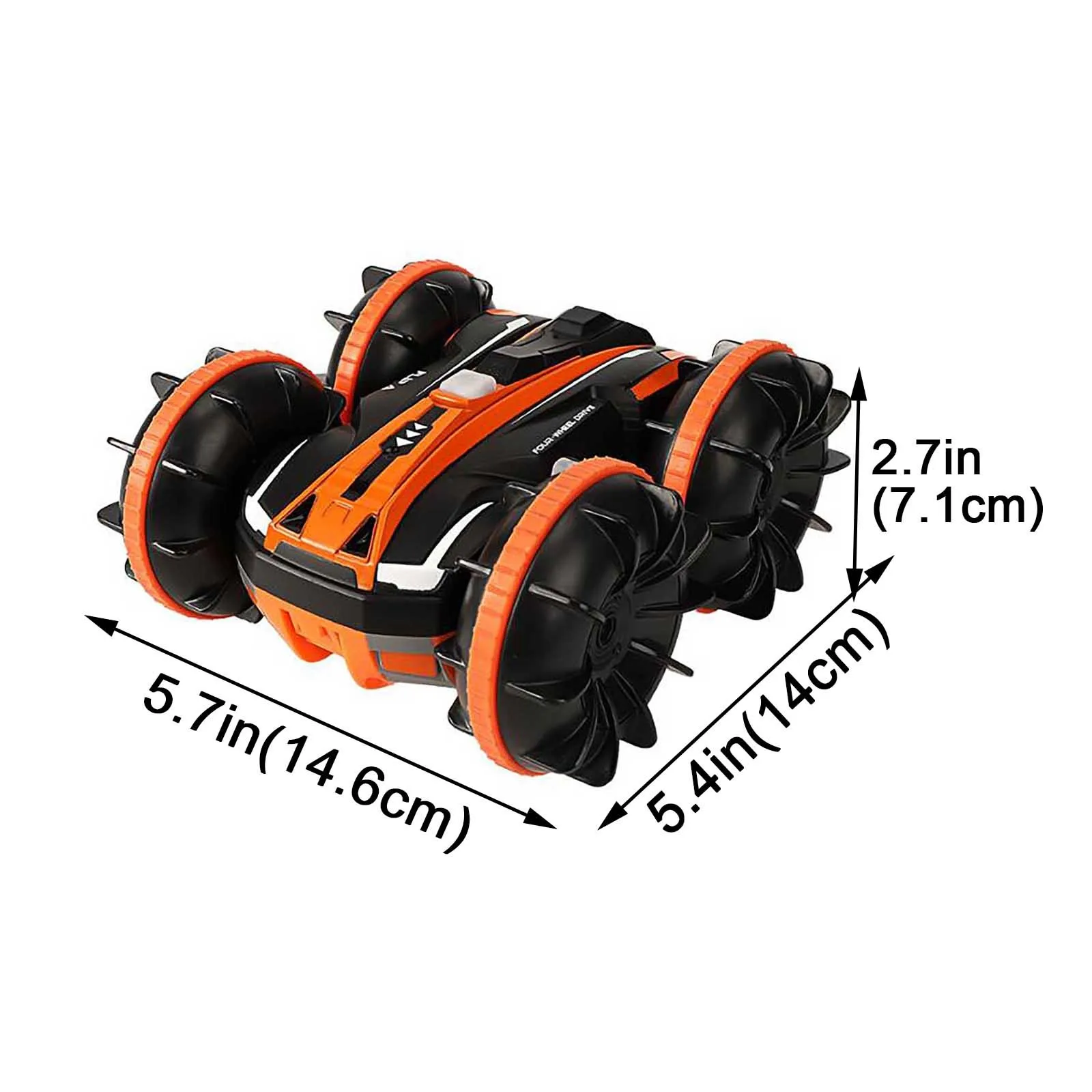 

2021 Fashionable RC Car Stunt Car Waterproof Two-In-One Remote Control Car Electric Holiday Gift Toy Run Fast Kids Presents