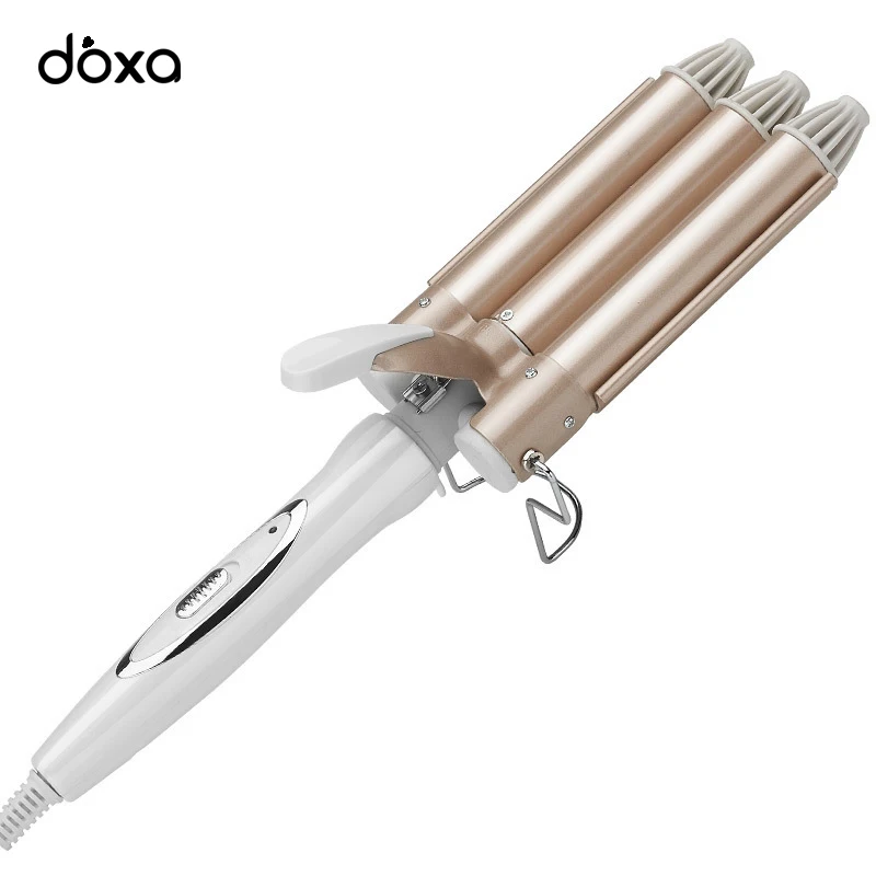 Щипцы для завивки волос профессиональные керамические плойки с тремя бочонками