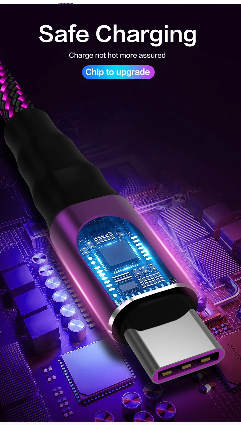 Кабель 5A type-C для samsung S7 Xiaomi Micro USB кабель для быстрой зарядки и передачи данных для huawei mate 30 usb type-C зарядное устройство для телефона