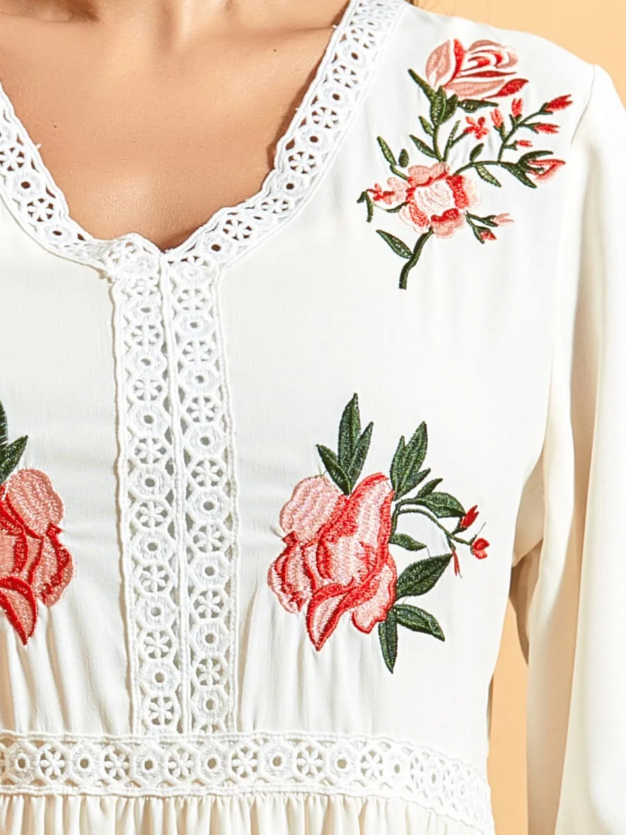 

Plus Size Vestidos Robe Femme Ete 2020 White Lace Long Maxi Dress Summer Women Ropa Mujer Party Dresses American Clothing
