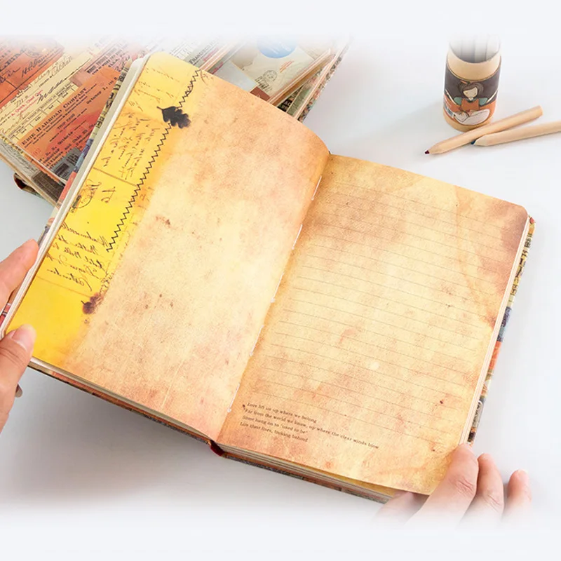 

Portable Creative Notebook Retro Journal Drawing Exquisite Diary Book Unique Appearance Design Office Work