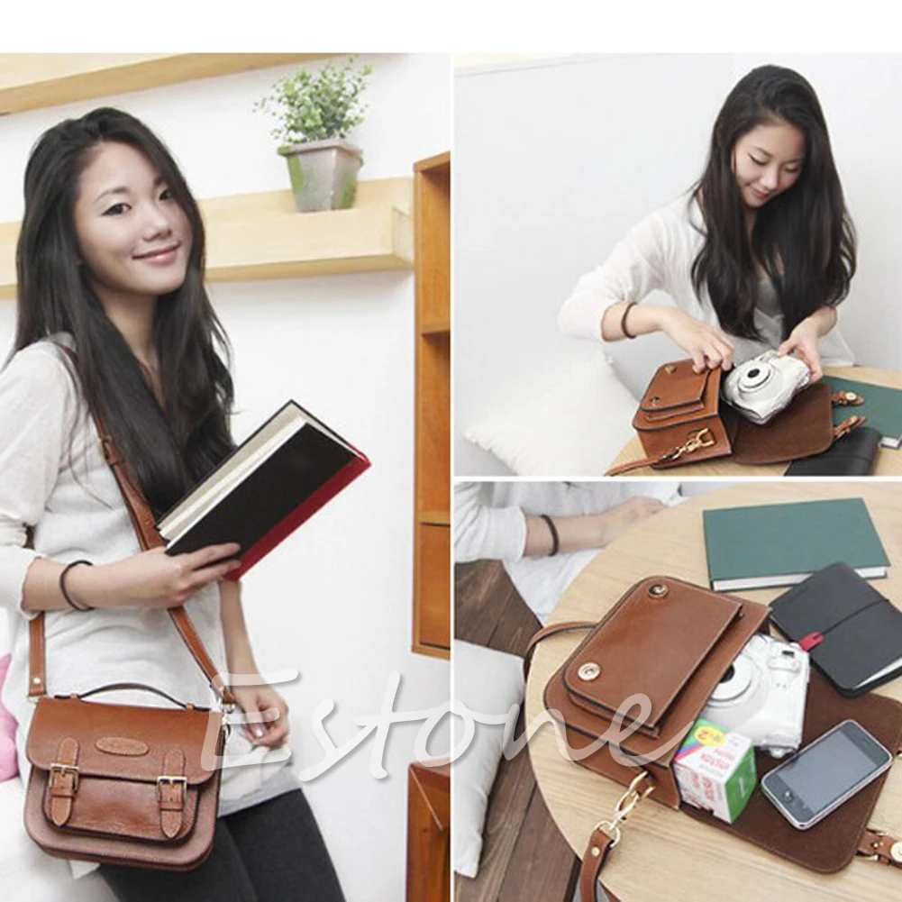 

Mini8 7s 50s 90 Gift Classic Faux Leather Camera Case Bag for fujifilm