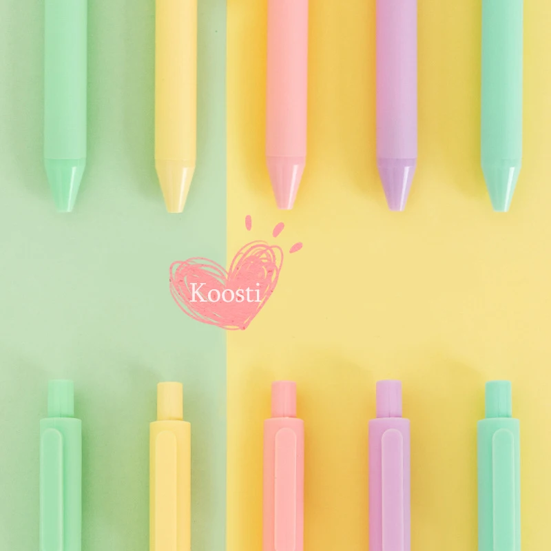 5 шт./компл. красочные Винтаж гелевая ручка школьные канцелярские принадлежности