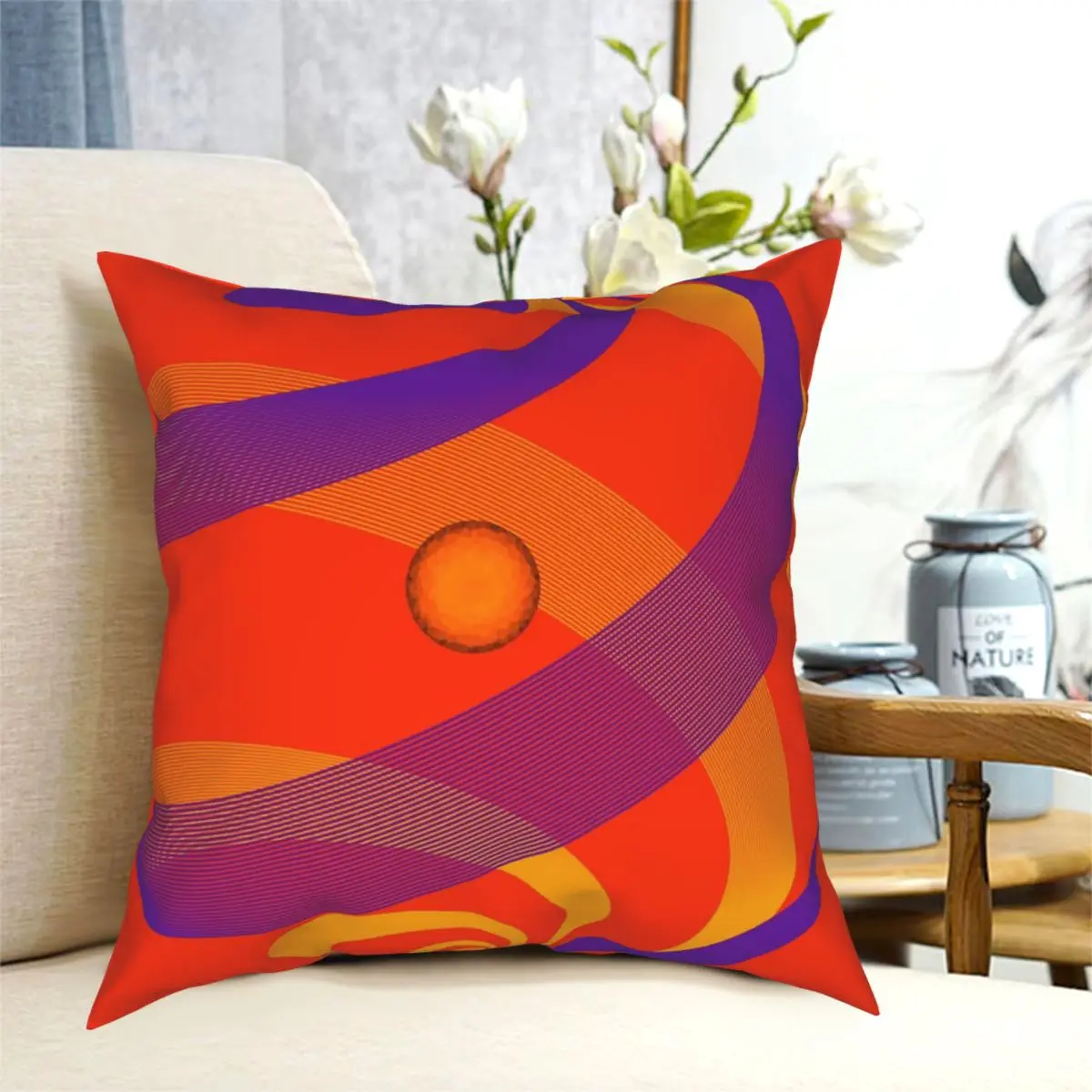 

Inner Sun Square Pillowcase Pattern Decor Sofa Cushion Cover