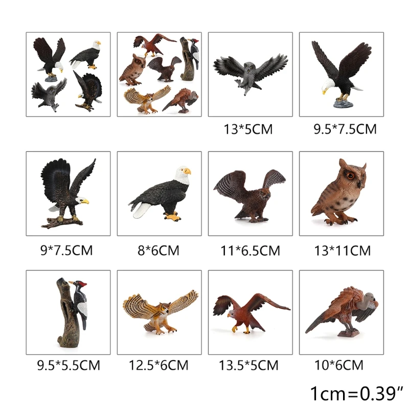 

Simulated Bald Eagle Owl Model Realistic Bird Figurines Action Figure for Collection Science Educational Children Kids Gift
