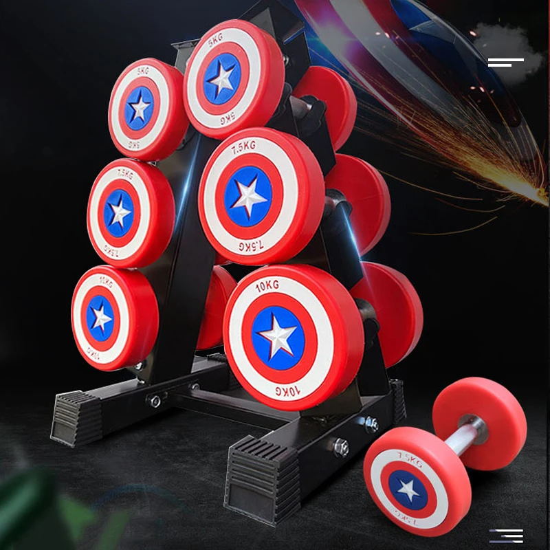 Гантели для коммерческих личных тренировок из полиуретана Прорезиненные